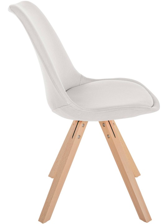 Cadeira Sofia tecido Quadrado, creme