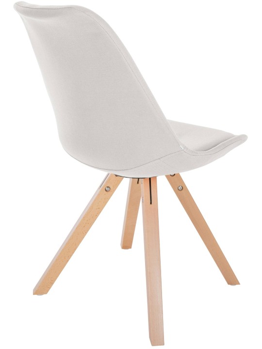 Cadeira Sofia tecido Quadrado, creme