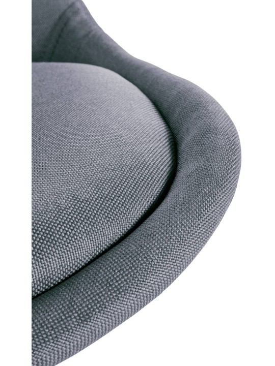 Cadeira Sofia tecido Quadrado, cinza claro