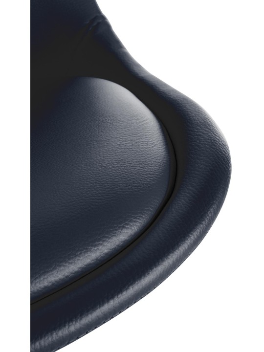 Cadeira Sofia couro sintético quadrada, preto