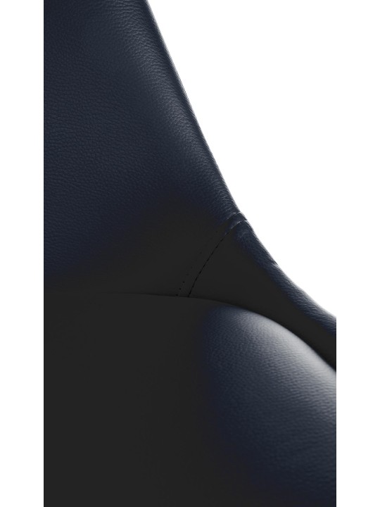 Cadeira Sofia couro sintético quadrada, preto