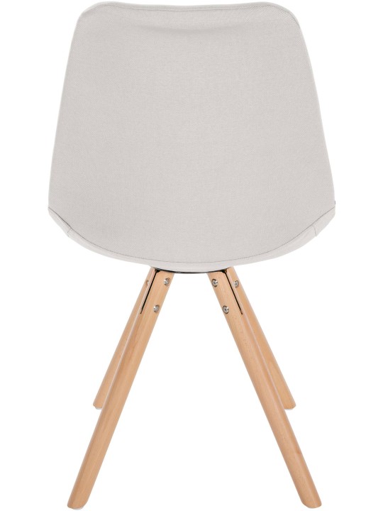 Cadeira Sofia tecido redondo, creme