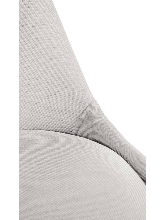 Cadeira Sofia tecido redondo, creme