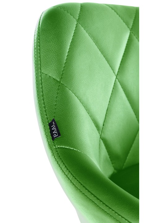 Banqueta de trabalho Lazio em couro sintético, verde