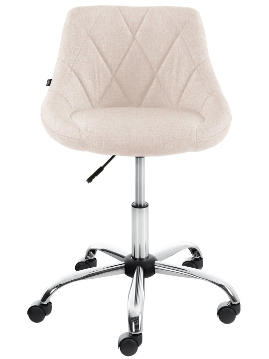 Banqueta de trabalho tecido Lazio, creme Banqueta de trabalho tecido Lazio, creme