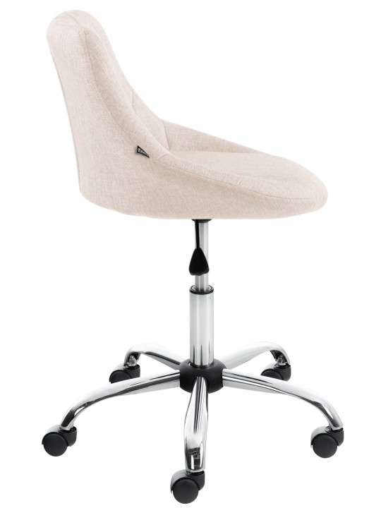 Banqueta de trabalho tecido Lazio, creme Banqueta de trabalho tecido Lazio, creme
