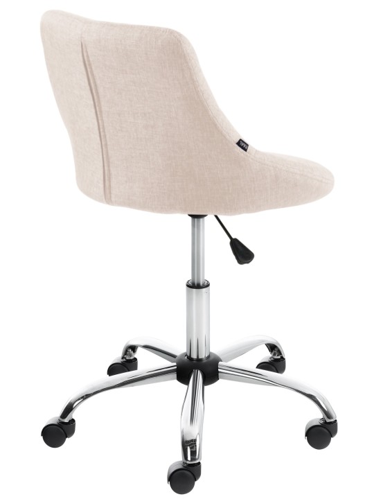 Banqueta de trabalho tecido Lazio, creme Banqueta de trabalho tecido Lazio, creme