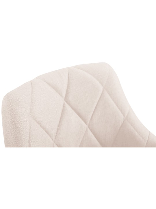 Banqueta de trabalho tecido Lazio, creme Banqueta de trabalho tecido Lazio, creme