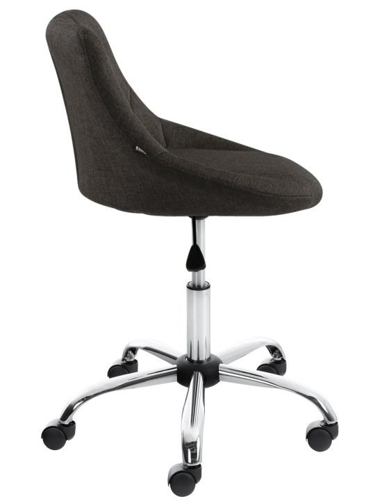 Banqueta de trabalho tecido Lazio, cinza escuro