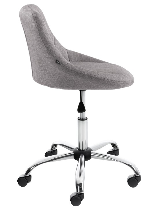 Banqueta de trabalho tecido Lazio, cinza Banqueta de trabalho tecido Lazio, cinza