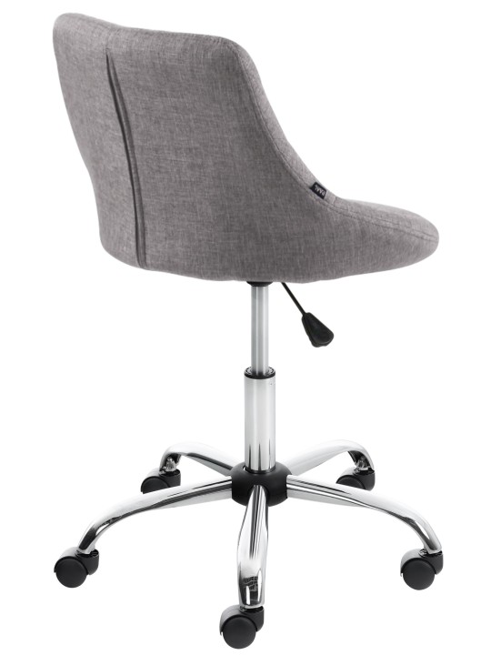 Banqueta de trabalho tecido Lazio, cinza Banqueta de trabalho tecido Lazio, cinza