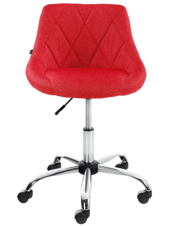 Banqueta de trabalho tecido Lazio, vermelho