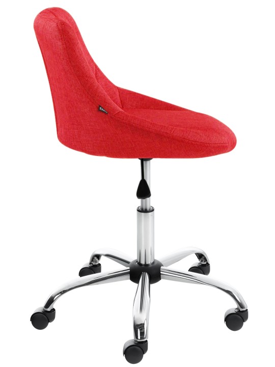 Banqueta de trabalho tecido Lazio, vermelho