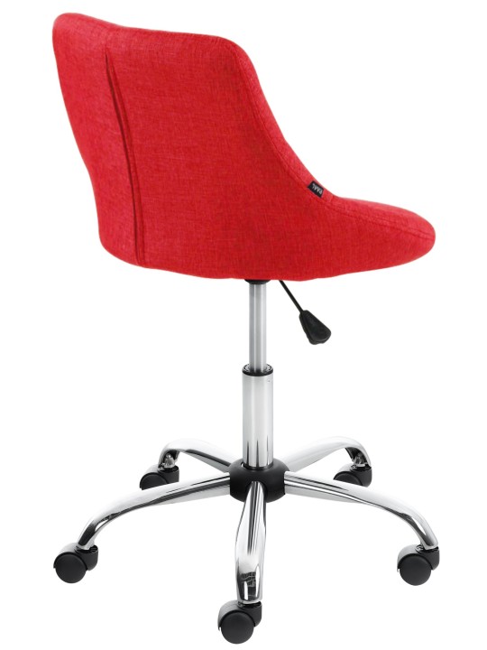 Banqueta de trabalho tecido Lazio, vermelho