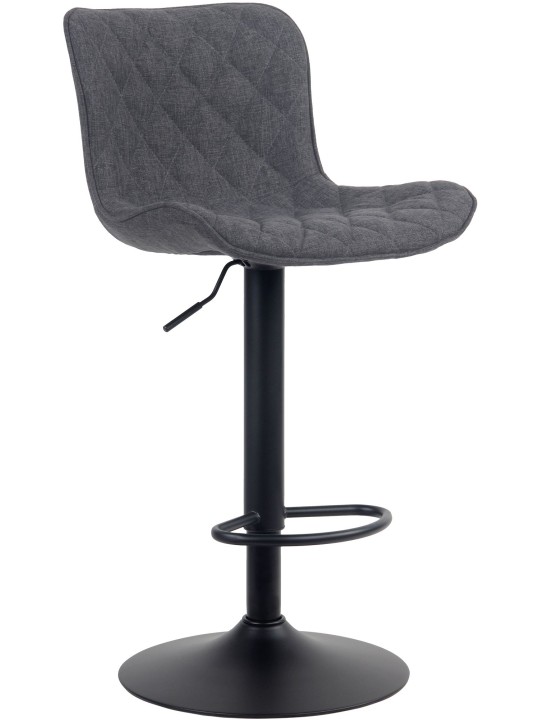 Banqueta alta tecido Emma, preto