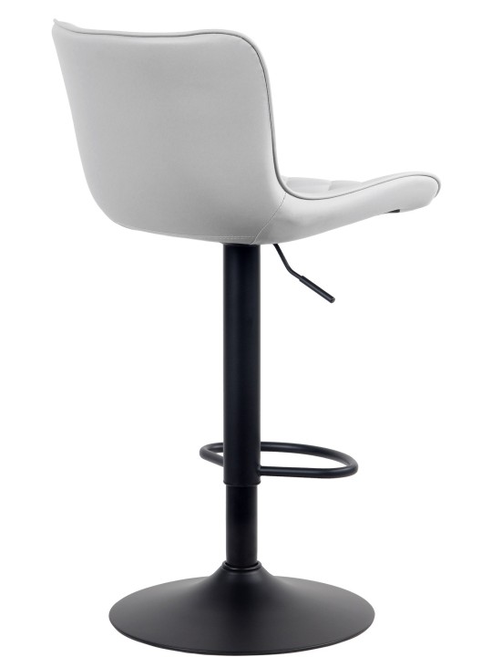 Conjunto de 2 bancos altos em pele sintética Emma, branco