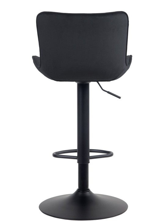 Conjunto de 2 bancos altos em veludo Emma, preto