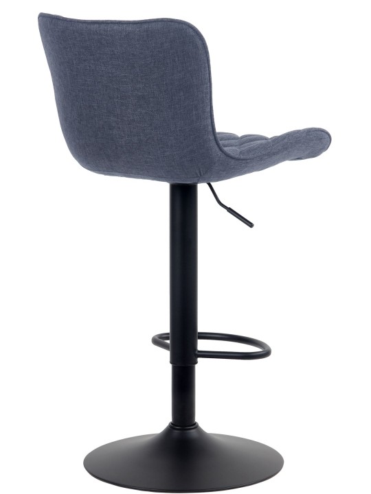 Conjunto de 2 bancos altos em tecido Emma, azul