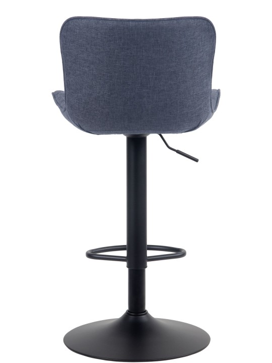 Conjunto de 2 bancos altos em tecido Emma, azul