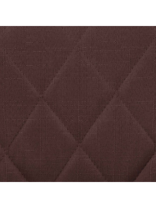 Banqueta alta Lazio tecido cromado, castanho