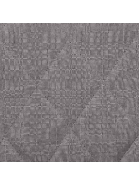 Banqueta alta Lazio tecido cromado, cinza