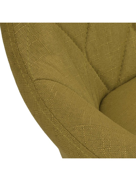 Banqueta alta Lazio tecido cromado, verde