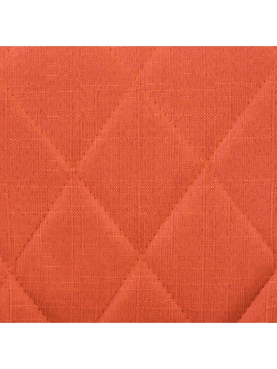 Banqueta alta Lazio tecido cromado, laranja