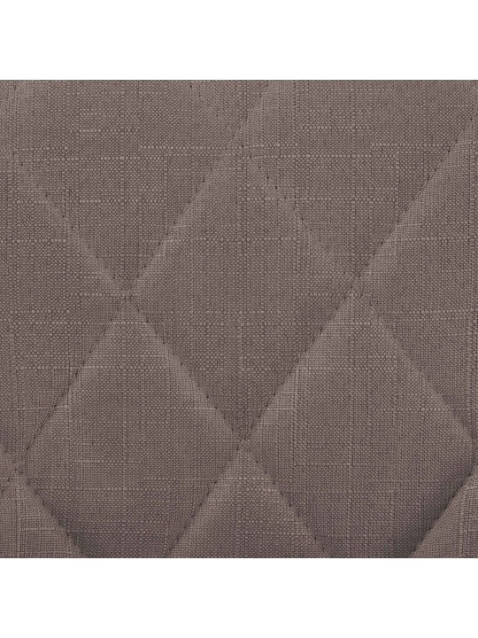 Banqueta alta Lazio tecido cromado, taupe