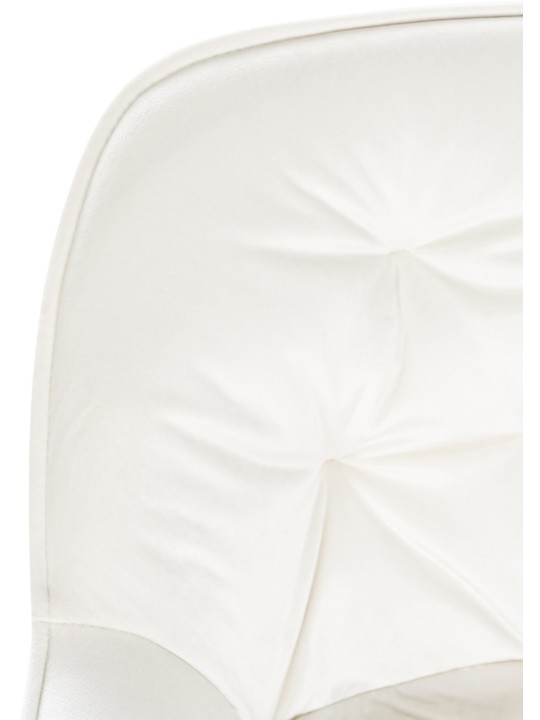 Conjunto de 2 bancos altos em veludo Gibson, creme