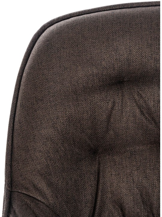 Banqueta alta tecido Gibson, castanho