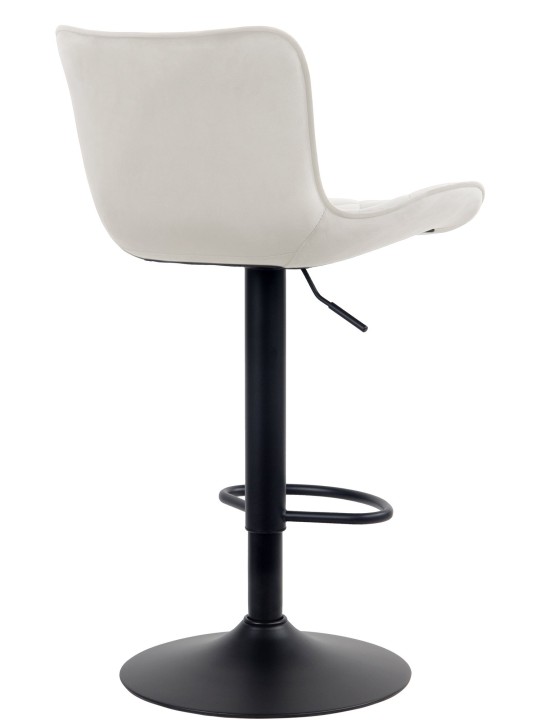 Conjunto de 2 bancos altos em veludo Emma, creme Conjunto de 2 bancos altos em veludo Emma, creme