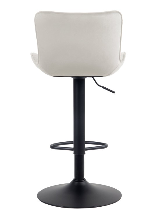 Conjunto de 2 bancos altos em veludo Emma, creme Conjunto de 2 bancos altos em veludo Emma, creme