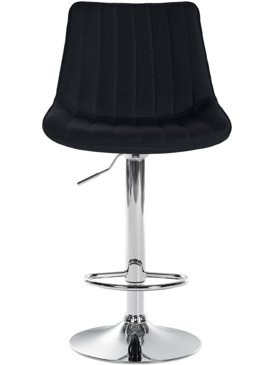 Banqueta alta Toni tecido cromado, preto Banqueta alta Toni tecido cromado, preto