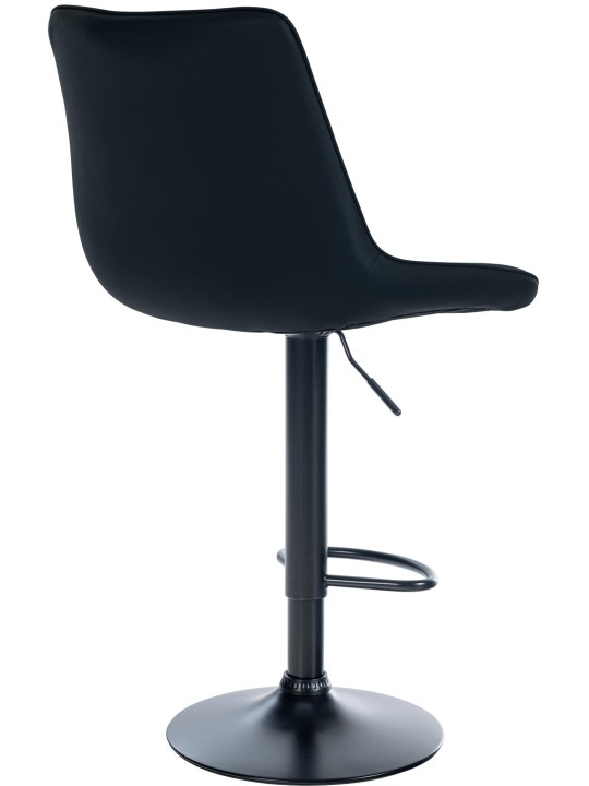 Banqueta alta Toni em imitação de pele, preto Banqueta alta Toni em imitação de pele, preto