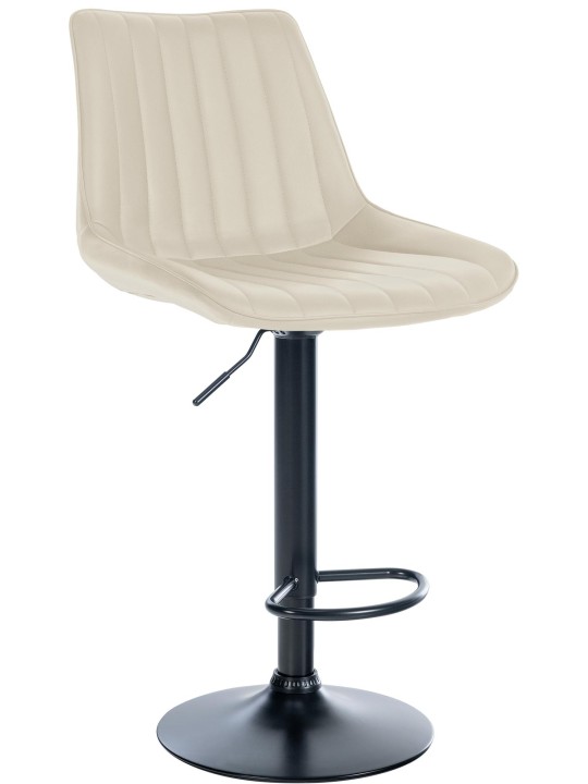 Banqueta alta Toni em imitação de pele, creme Banqueta alta Toni em imitação de pele, creme
