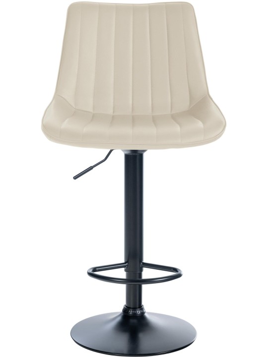 Banqueta alta Toni em imitação de pele, creme Banqueta alta Toni em imitação de pele, creme