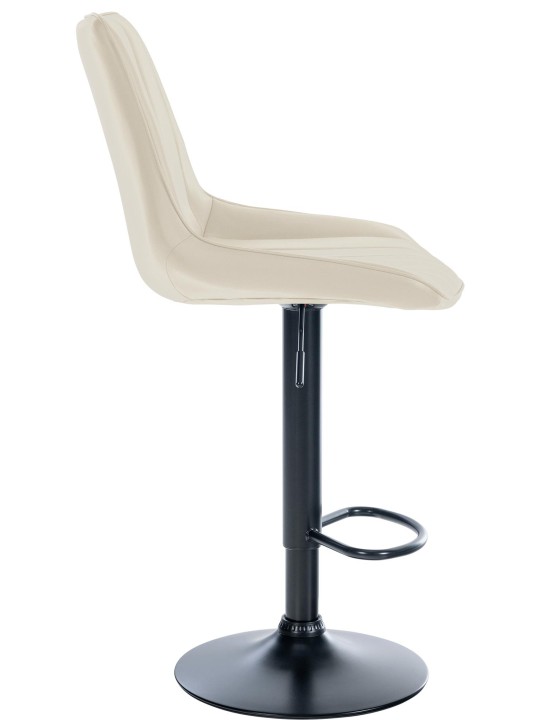 Banqueta alta Toni em imitação de pele, creme Banqueta alta Toni em imitação de pele, creme