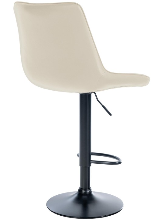 Banqueta alta Toni em imitação de pele, creme Banqueta alta Toni em imitação de pele, creme