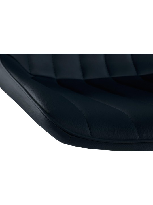 Banqueta alta Toni couro sintético cromado, preto Banqueta alta Toni couro sintético cromado, preto