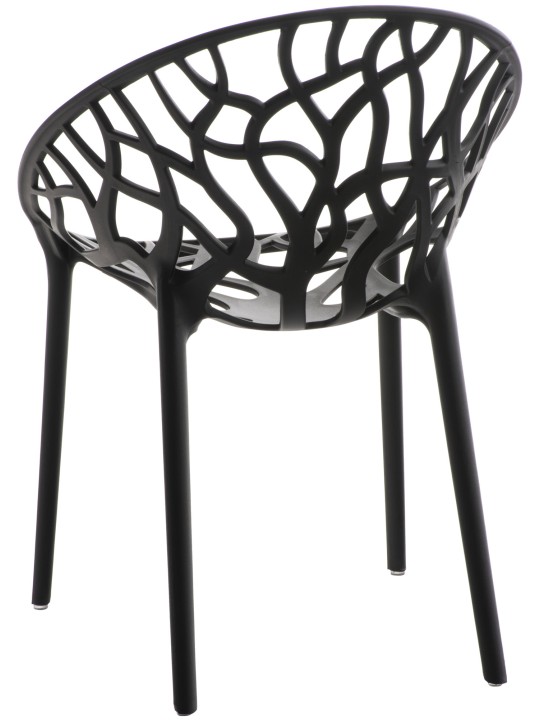 Conjunto de 2 cadeiras Hope, preto