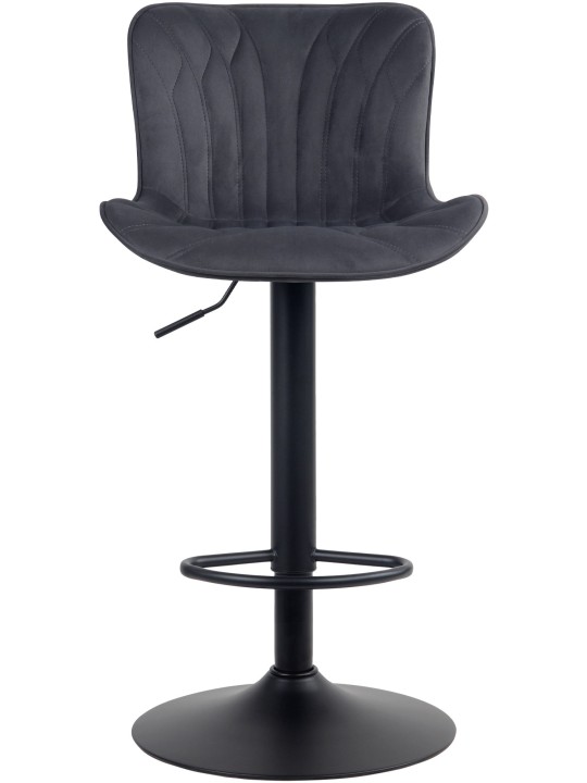 Banqueta alta Linus veludo, preto Banqueta alta Linus veludo, preto