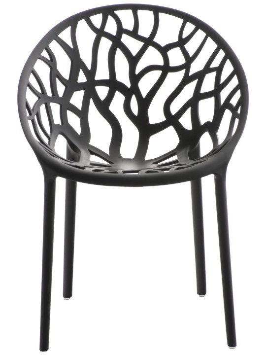 Conjunto de 4 cadeiras Hope, preto