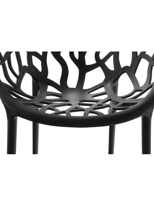 Conjunto de 4 cadeiras Hope, preto