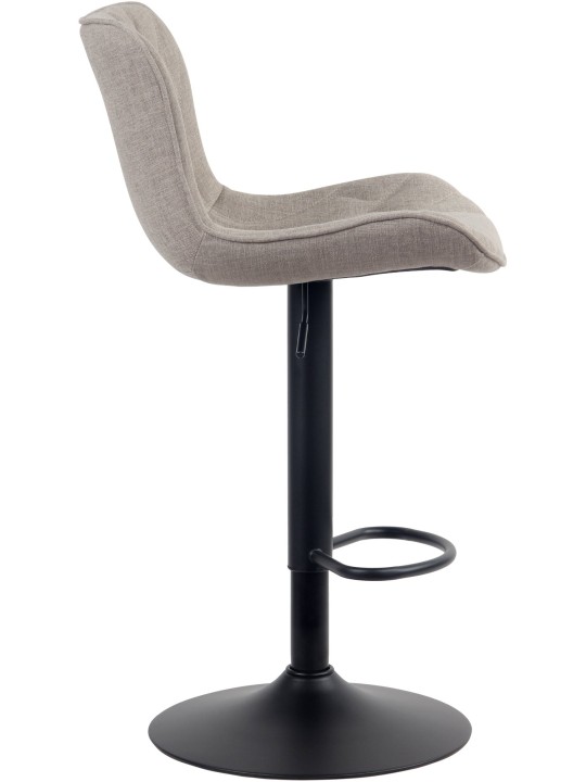 Banqueta alta tecido Linus, taupe