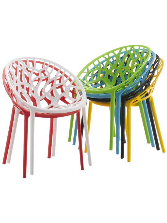 Conjunto de 4 cadeiras Hope, azul