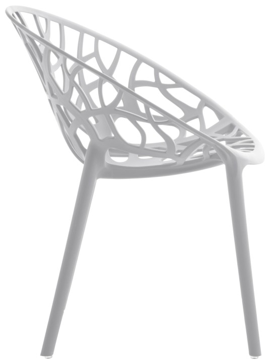 Conjunto de 4 cadeiras Hope, cinza claro