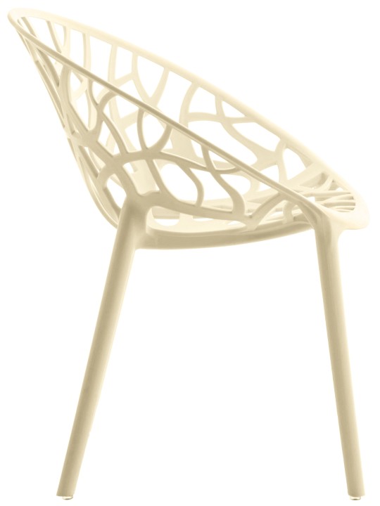 Conjunto de 4 cadeiras Hope, creme