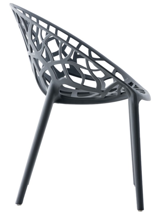 Conjunto de 4 cadeiras Hope, antracite