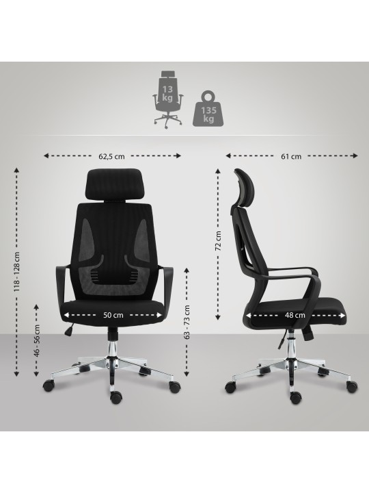 Cadeira de escritório Kanab, preto