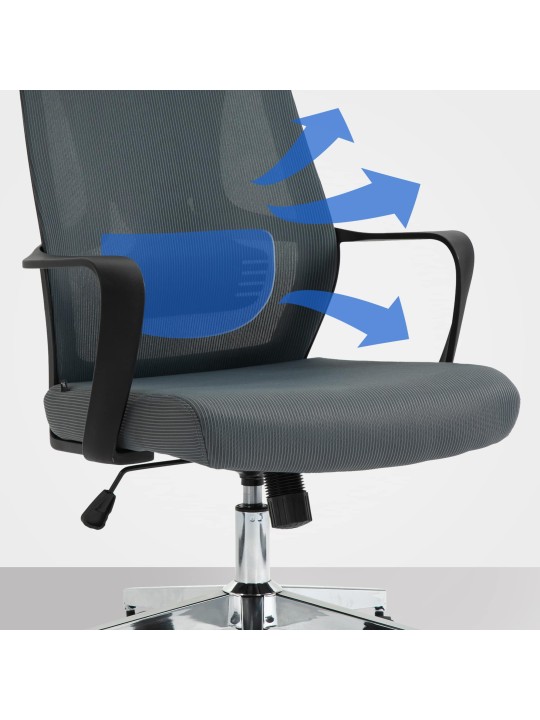 Cadeira de escritório Kanab, cinza